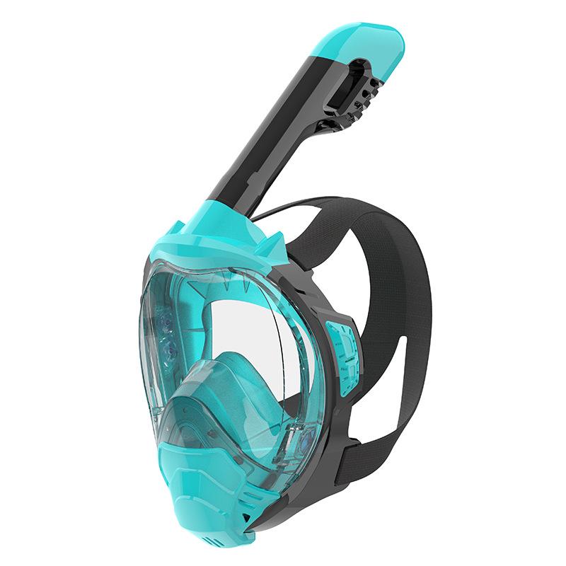 Silicone Diving and Snorkeling Set with GoPro-Compatible Swim Goggles