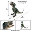 Jurassic Dinosaur Hunter: Tyrannosaurus Rex Head Dragon Toy Model and Cognitive Solid Animal Ornament