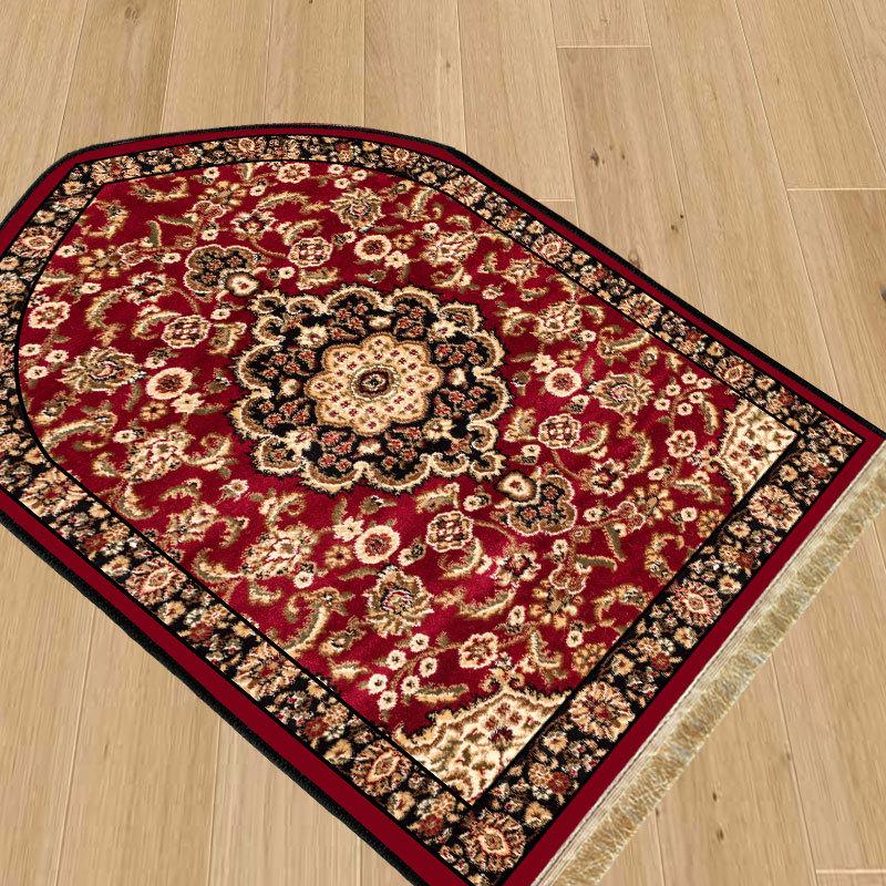 Ethnic Style Living Room Mats: Dirt-Resistant, Easy-Care, Absorbent, Printed Patterns, Tassels & Fringe Carpets