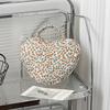 Große Kapazität Make-up-Tasche Floral gesteppte Baumwolle Kosmetiktasche Tragbare Aufbewahrung Handtasche Reise Toilettenartikel-Taschen Waschbeutel Organizer