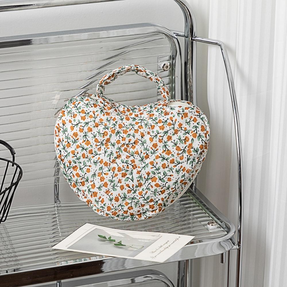Große Kapazität Make-up-Tasche Floral gesteppte Baumwolle Kosmetiktasche Tragbare Aufbewahrung Handtasche Reise Toilettenartikel-Taschen Waschbeutel Organizer