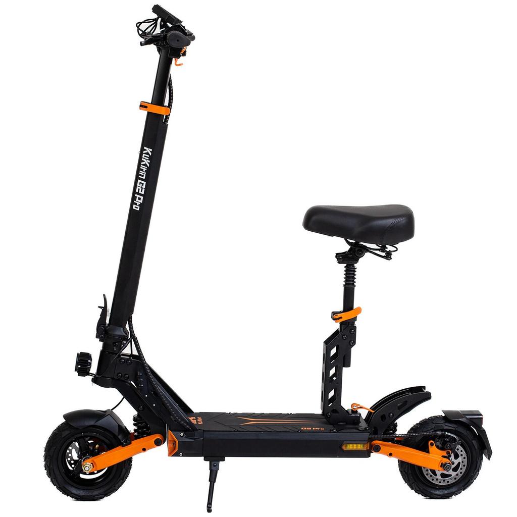 Elektromos roller összecsukható Kukirin G2 Pro 600W motor végsebesség 45Km/h kivehető üléssel 48V 15.6AH hatótáv 58Km terhelhetőség 120Kg