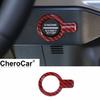 Red Carbon Fiber Engine Start Stop Push Button Cover for Ford Bronco Accessories