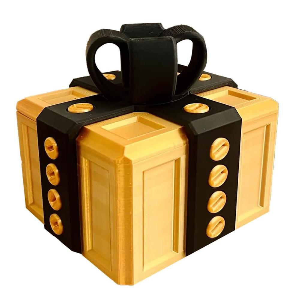 Nerviger Geschenkkarton mit Schrauben, Große nervige Geschenkboxen, Scherz-Schraubenkarton, 3D-gedruckte Dekoration für Weihnachtsgeschenkboxen und Schmuck