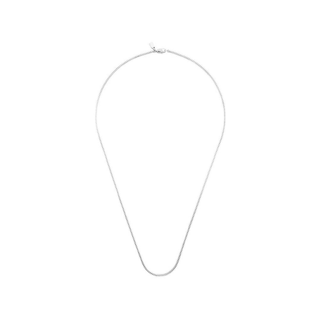 Stainless Steel Box Chain Necklace: Trendy Clavicle Jewelry with Luxurious Style and Versatile Appeal
