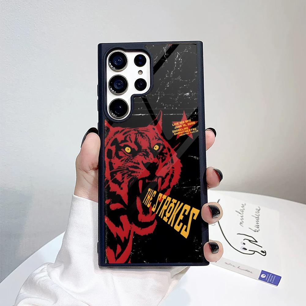 

The Strokes Phone Case For Samsung Galaxy S26 S25 S24 S23 S22 S21 S20 FE Edge Pro Plus Ultra PC+TPU Cover Galaxy S24