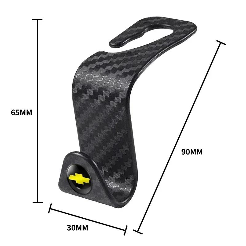 BSRJN1 1/2/4pcs Car Seat Back Hook Interior Portable Holder Storage For Chevrolet Trax Niva Avalanche Orlando kalos Equinox Accessories