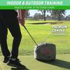GoSports Golf Swing Bag Impact Position Trainer Master Proper Club and Hand Position at Impact Perfect for All Skill Levels Blue -