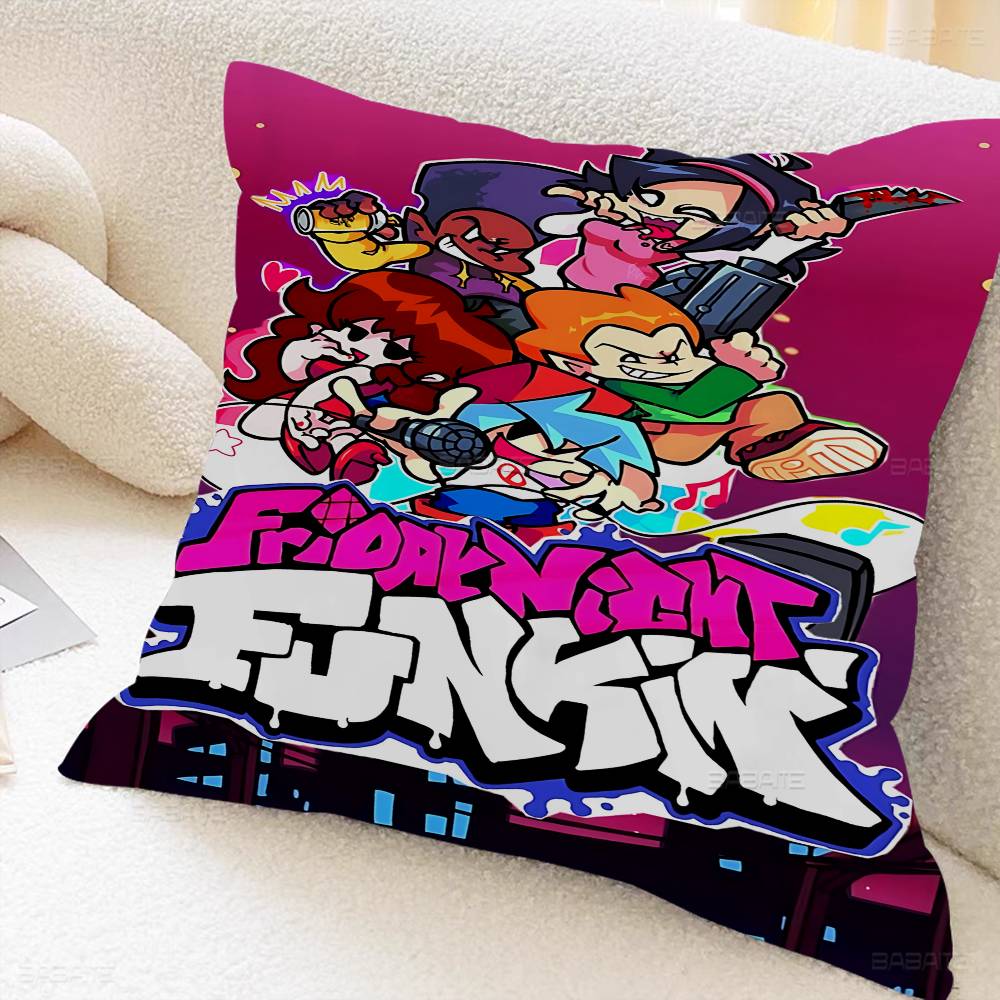 Games Friday Night Funkin Cushion Cover Polyester Sofa Cushions Decorative Throw Pillows Home Decoration Pillowcover