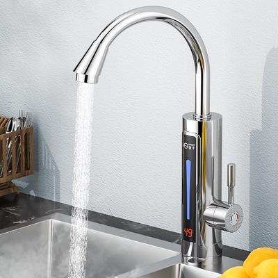 3300W IPX4 Elektrischer Küchenwassererhitzer Sofort-Heißwasserhahn-Erhitzer Temperaturanzeige Tanklos Sofortwasser 220V/50HZ