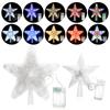 Ornaments Five-pointed Star Lamp Night Light Christmas Tree Top Ornaments LED Glowing Star