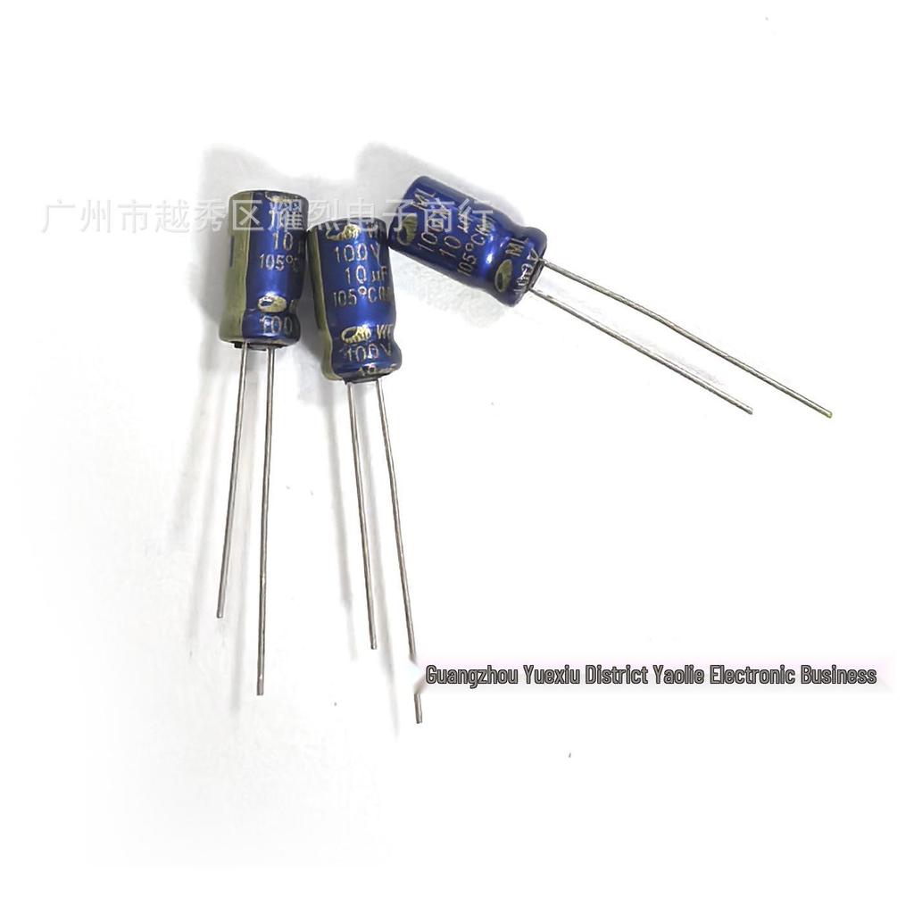 SAMWHA 100V 10uF Electrolytic Capacitor, 6x11mm, Brand New