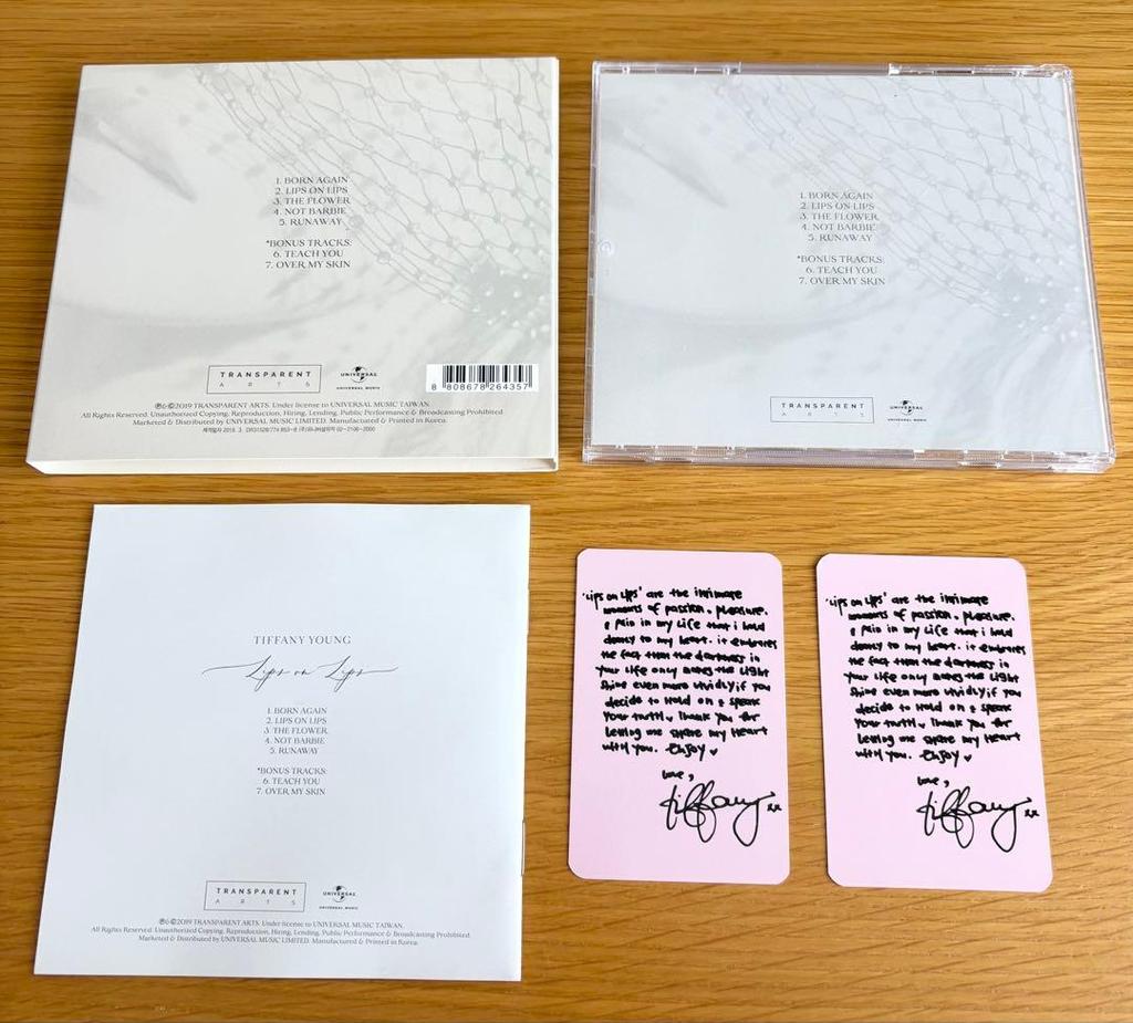 [USED] Girls' Generation Tiffany Lips on Lips CD with trading card