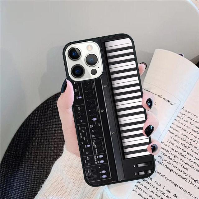 Vintage Synth Synthesizer Moog Print Phone Case Cover For iPhone 17 Air 15 16e 14 13 12 Pro Max 11 Pro Max Plus
