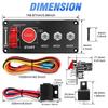 LED Illuminated Racing Ignition Switch Panel Carbon Fiber Car Start Switch  12V racing cars & RV