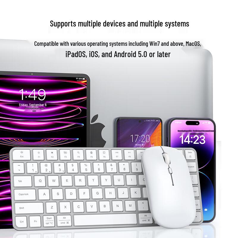 Bkayp Wireless Keyboard Mouse Set for Apple
