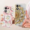 For Honor X70i X 70i 5G Case  Luxury Flower Bow  Painted Cover Case for HonorX70i ABR-AN00 Silicone Casing Shell Back Cover