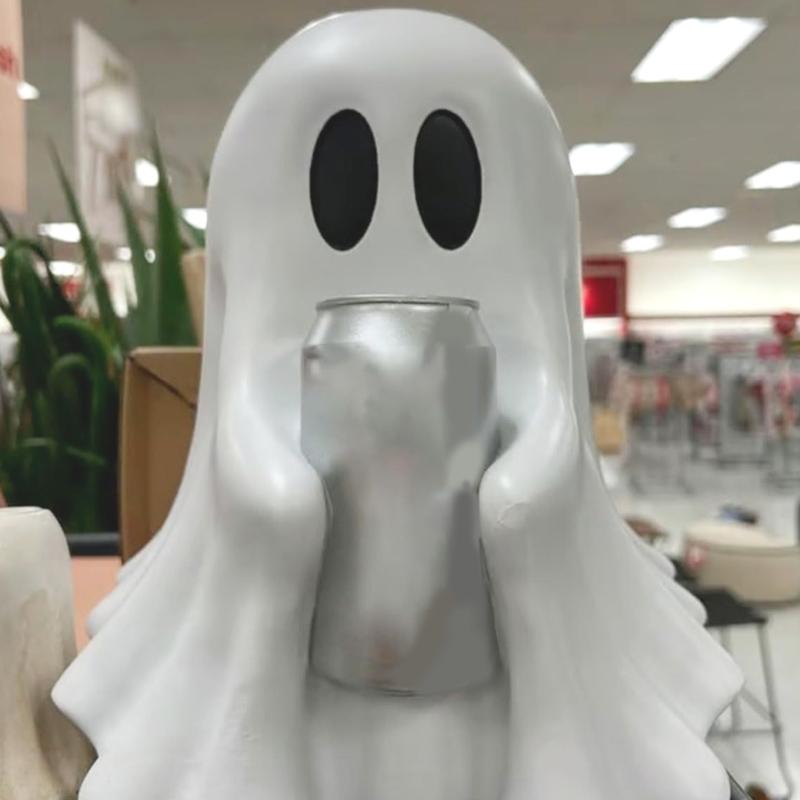 Ghostly Beverage Shelf Halloweens Party Supplies Plastic Food Safe Decoration For Kids Event Snack Organizers Quick Setups