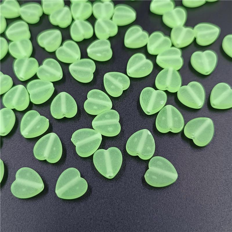 50Pcs Frosted Matte Acrylic Heart Star Beads Pendant DIY for Necklace Bracelet Jewelry Making