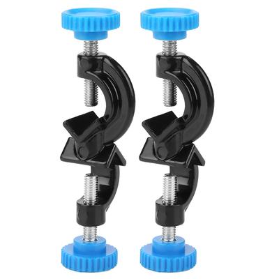2 peças grande laboratório cruz grampo suporte haste suporte rack garra clipe suporte