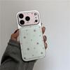 INS Style Matcha Green Stars Phone Case Compatible with iPhone 17 Pro and 14 Pro, Korean Niche Design