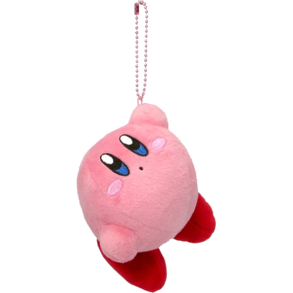 Sanei Boeki Kirby All Star Collection Hanging Plush Toy 10cm x 10cm x 7.5cm Soft Mascot KPM03