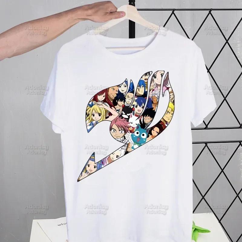 Fairy Tail Guild Men's T-shirts Funny Hip Hop Summer Women Men Tshirts Ulzzang Harajuku Cartoon Anime Natsu Zodiac T-Shirt Shirt