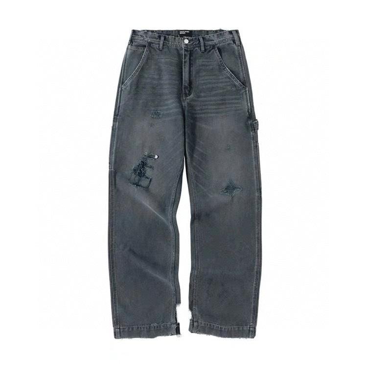 Jeans Melancholy Ripped Pin Straight Leg Tide 30