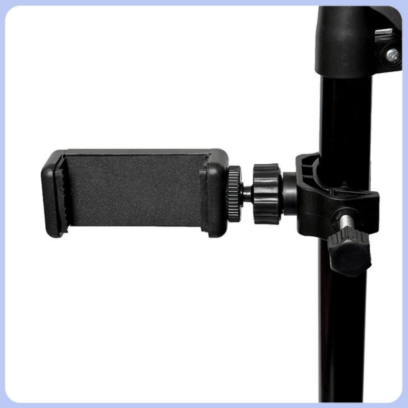 Portable 45°Rotation Stand Phone & Mic Stand Compatible for Action Cameras, DSLR Smartphones Quick Installation
