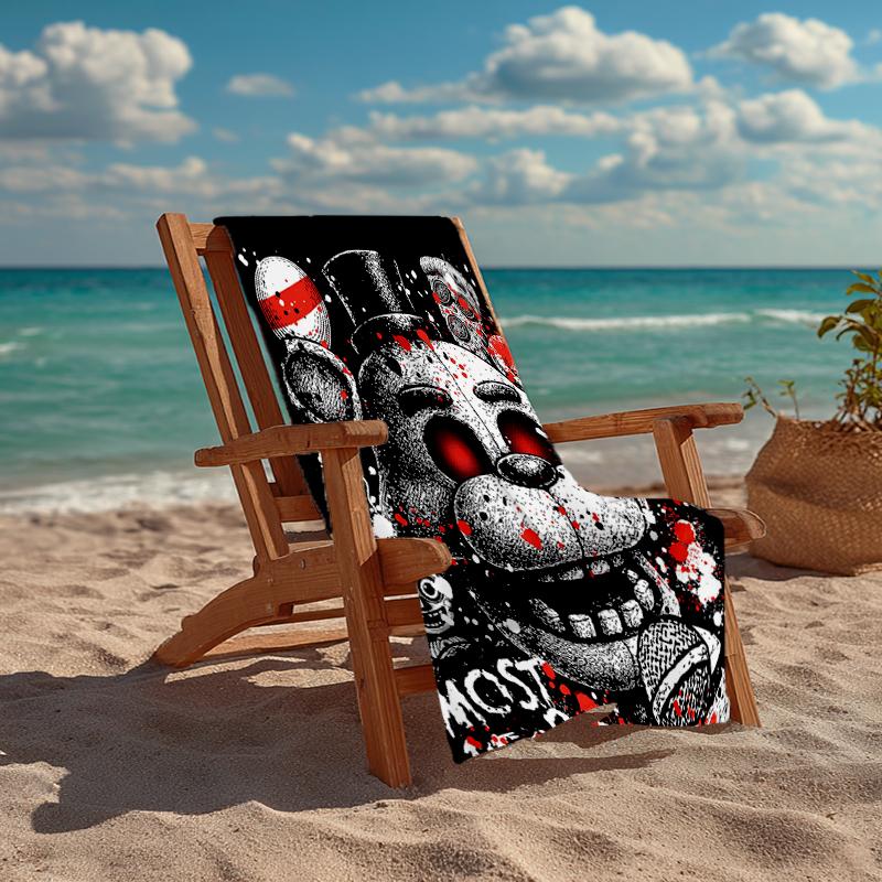 Ultra-Soft Beach Towel with Freddy Theme,Ideal for Pool - Camping, Diving - Perfect Travel Essential, Vibrant Beach Towel.