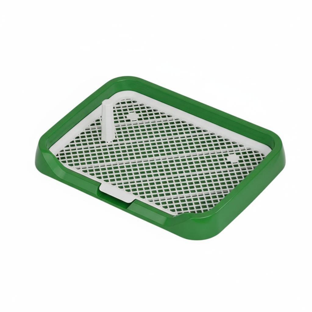 Indoor Dog Potty with Mesh Panel Easy to Clean Indoor Dog Potty Tray Puppy Training Toilet Fast Drainage Pet Supplies