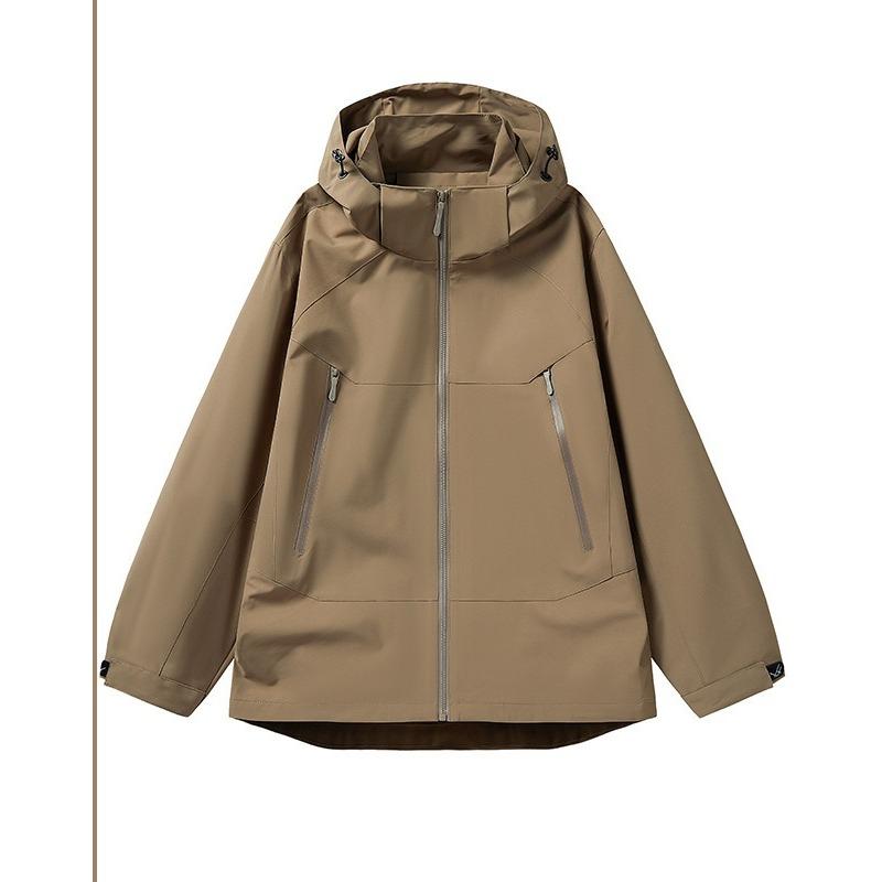 Spring and Autumn New Style Jacket Loose Large Size Casual Outdoor Hooded Windproof Jacket