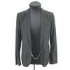 Blackbarrett by Neil Barrett Buttonless Jacket Size 2 M Black Chain Polyurethane Coating(USED)