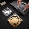 Crystal Glass Ashtray with Custom Logo for Home, Hotel, KTV Decor & Gifts