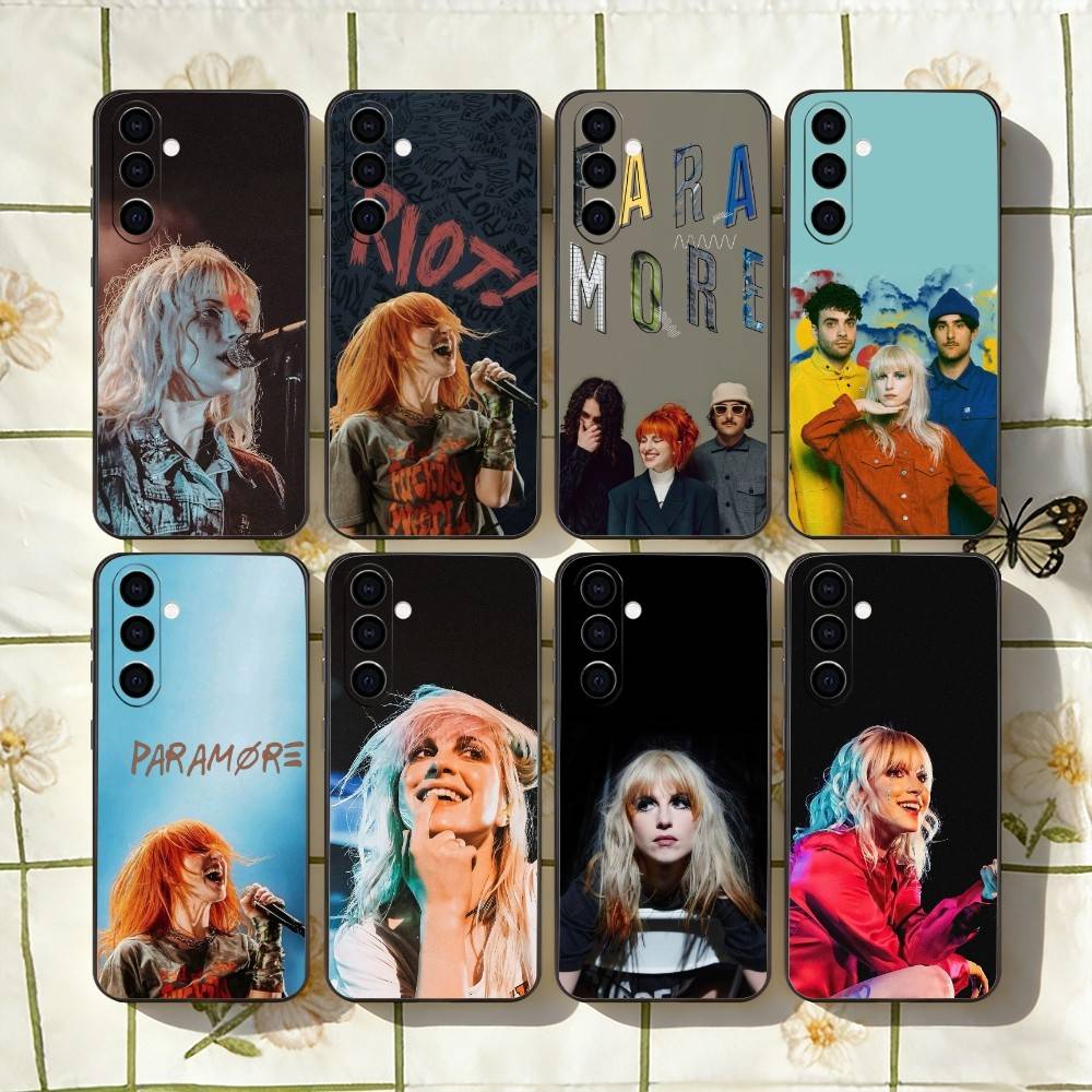 Paramore Pop-Punk B-Band Phone Case For Samsung Galaxy A73,A72,A71,A70,A53,A52,A51,Soft Silicone Black Cover