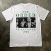 Vintage New Order Substance 1987 Short Sleeve White All Size Unisex Shirt YA4... Unisex T-Shirt