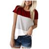 Women's Fashion Short Sleeve Cotton T-shirt Stripe  Maternity Top