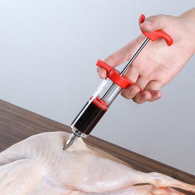 Jeringa inyectora para carne, adobo para pavo, condimento, jeringa inyectora con escamas