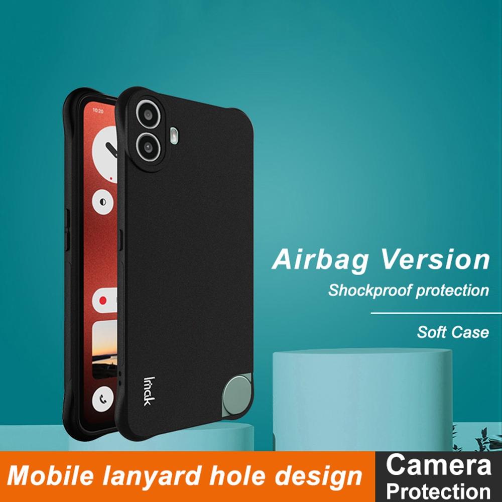 

IMAK For Nothing CMF Phone 1 TPU Case Anti-Drop Airbag Soft Phone Cover Transparent Black
