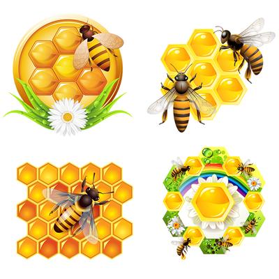 T3255# Honey Bee Honeycomb Sticker op de auto Vinyl Decal Waterdichte Decoratie Autostickers