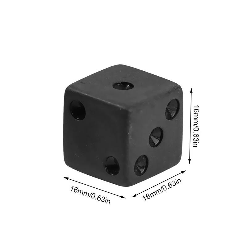 7pcs/lot Matte Black Dice Collection D4 D6 D8 D10 D D12 D20 Digital Dice Entertainment Party Table Games Polyhedral Dice