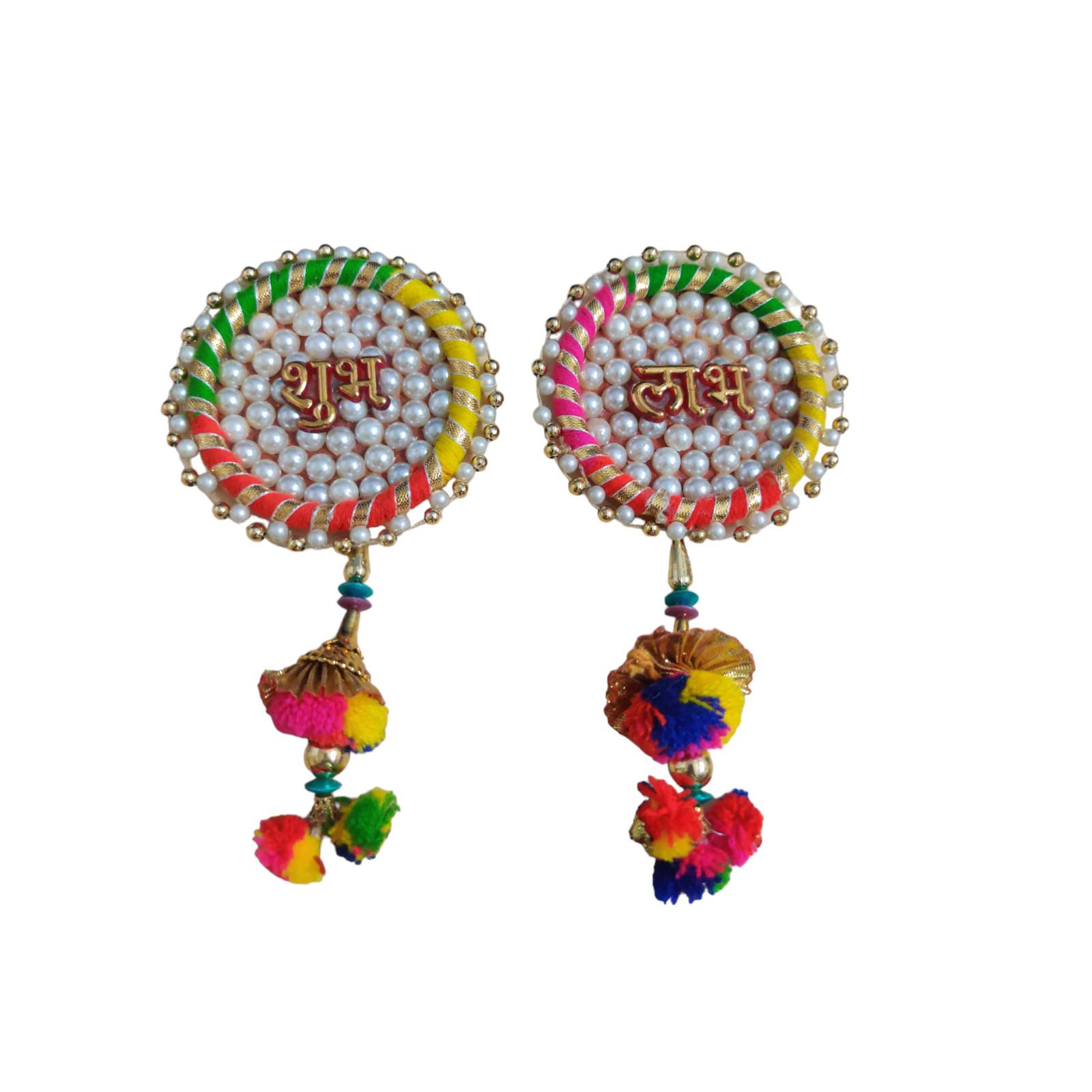 @ Indian Traditional Rajasthani Handcrafted Shubh Labh For Door Hanging MJ-150-60%OFF