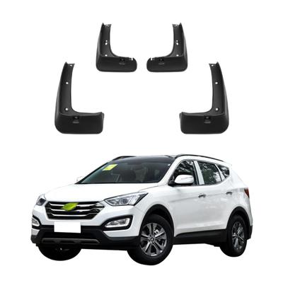 4PCS Car Mud Flaps Splash Guards Mudguards Car Mud Flaps Compatible with Hyundai Santa Fe Lx Ix45 2013 2014 2015 2016 2017 2018