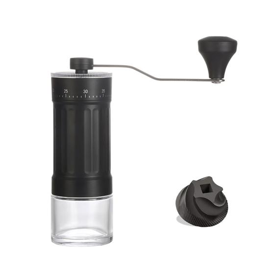 Macinacaffè a manovella con 40 impostazioni regolabili Mini macinacaffè Macinino conico in ceramica per viaggio, campeggio, ufficio