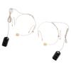 Head Mounted Wireless Microphone 2.4G Wireless 2 Transmitter and 1 Receiver Headset Mic