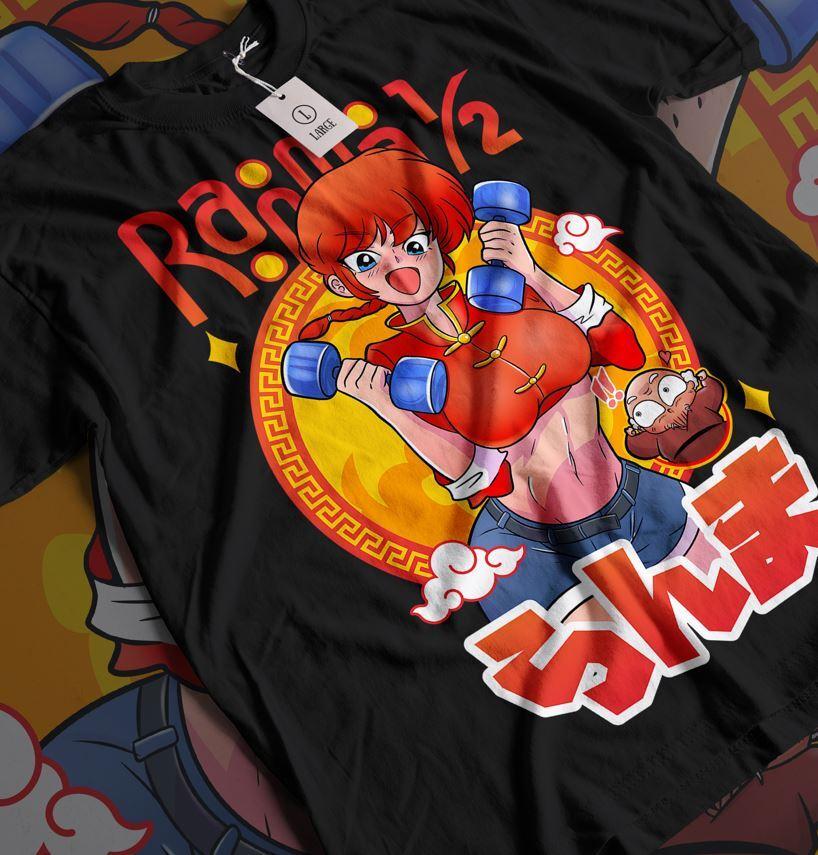 Maglietta Ranma 1/2 Shampoo Rumiko Takahashi Manga Anime T-shirt Grafica Unisex