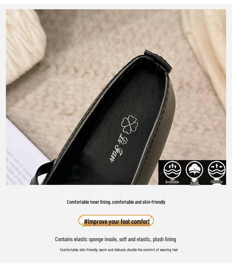 2025 French-Style Silver Mary Jane Flats: Women's Low Heel Moccasins for Spring/Autumn Fashion