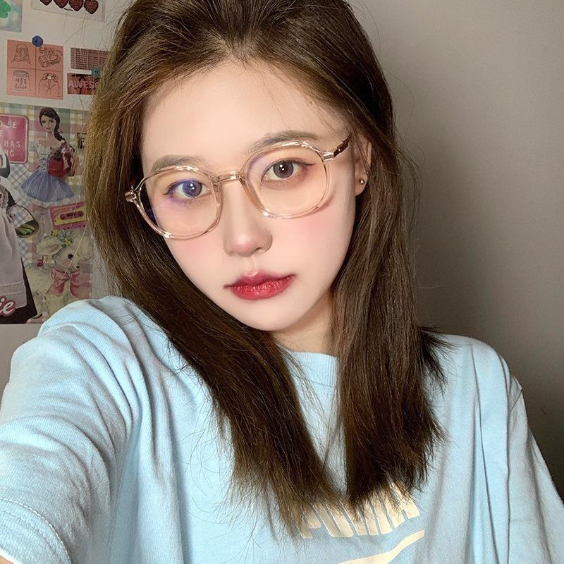 Fashion Clear Myopia Glasses Anti Blue Light Radiation Eyeglass for Women Men Nearsighted Eyewear Prescription Glasses 0 To -600