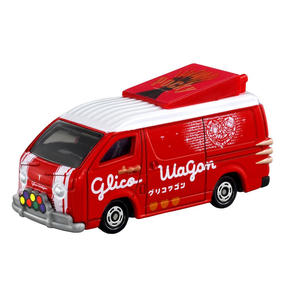 

TAKARA TOMY Tomica 58 Glico Wagon Miniature Car Toy for Ages 3 and Up No. (Boxed) белый