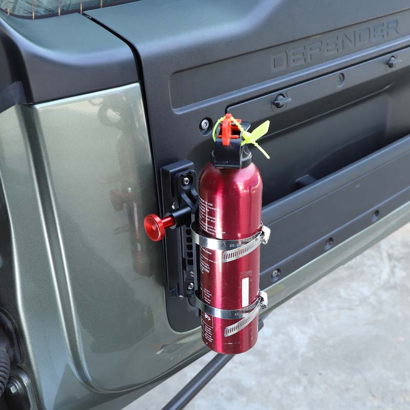BCC1 For Land Rover Defender 90 110 2020-2024 Fire Extinguisher Holder Adjustable Extinguisher Mount Holder Car Accessories